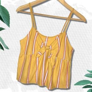 ⚡️American Eagle Outfitters Mustard Striped Tank
